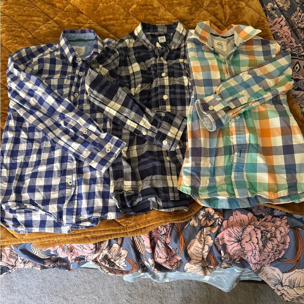 Boys dress shirt bundle Mini Boden & Gap